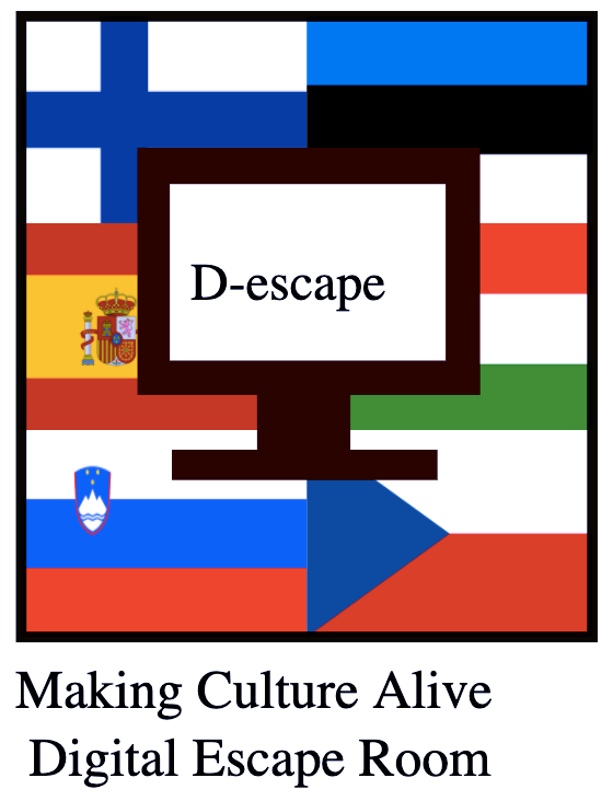 Logotip projekta Živa kultura: digitalna soba pobega 