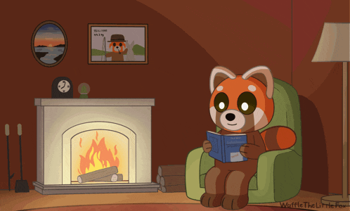 red-panda-fireplace